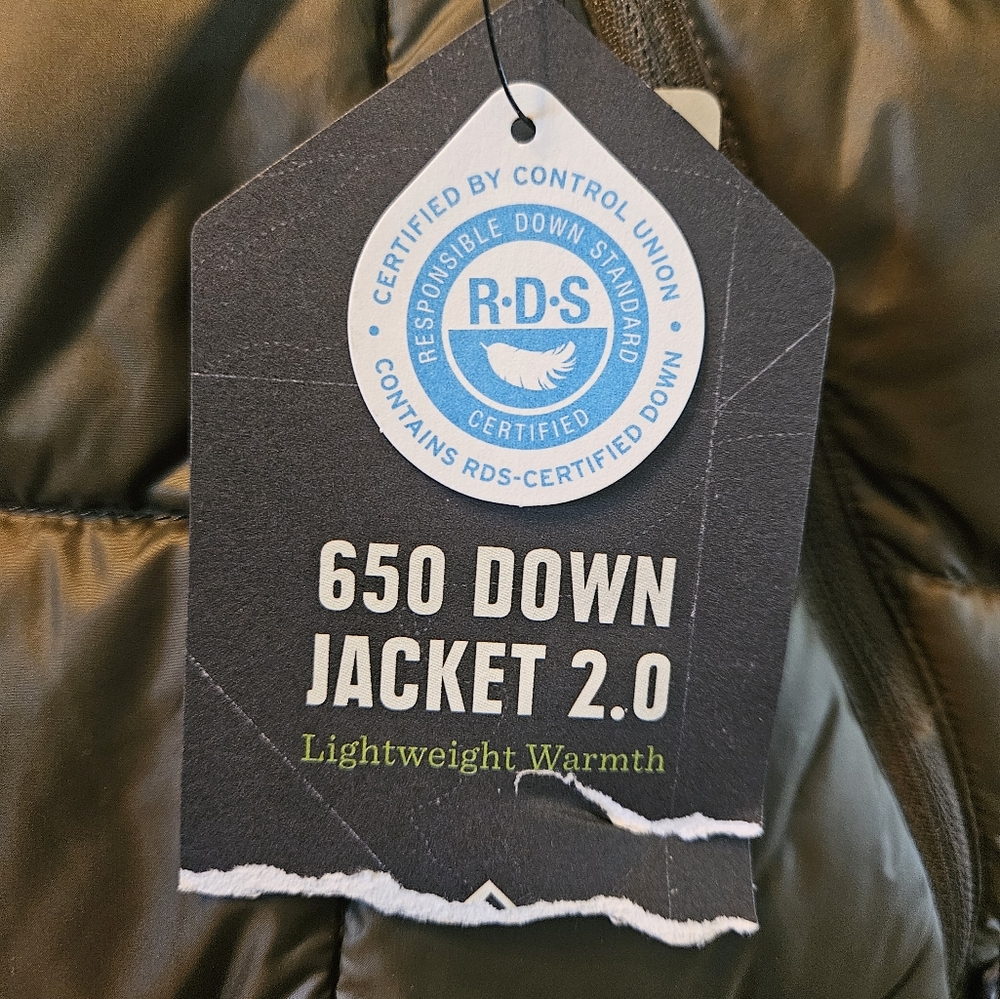 NEW Men's REI Coop Army Green 650 Down Puffer Jacket XL Regular fit - Picture 15 of 16